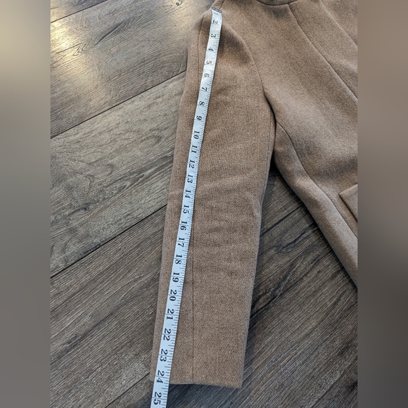 *SOLD* J.Crew Size 4 Tan Wool Peacoat Lined Winter Jacket Top Coat Neutral - Picture 6 of 8